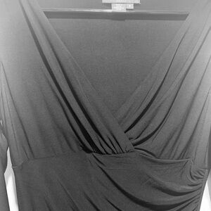 Ralph Lauren - fitted black midi dress. Size 8.